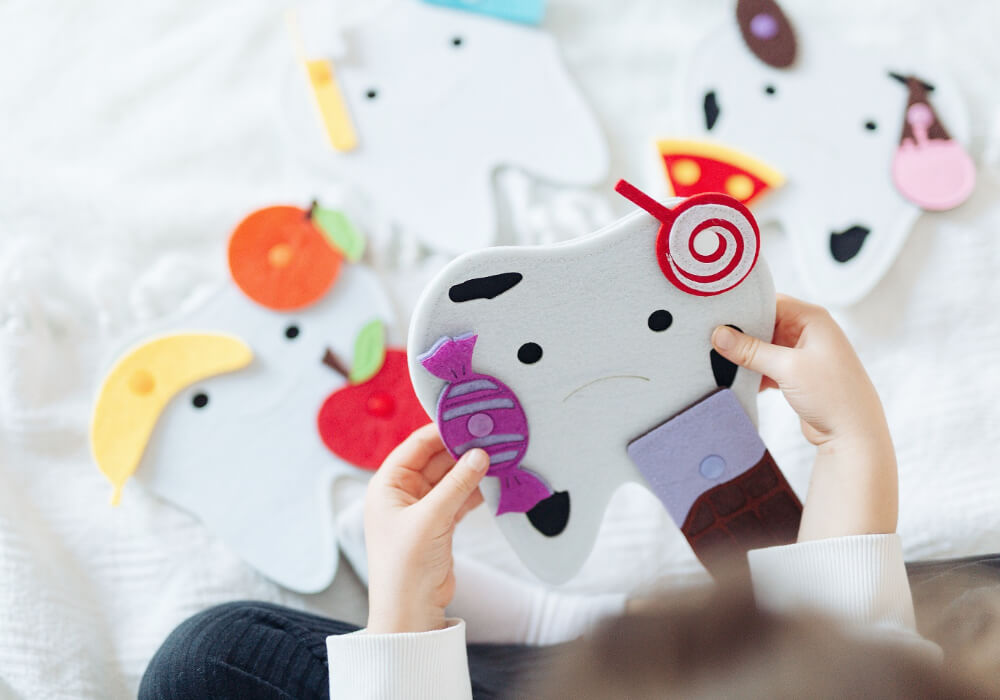 Soft Tooth Toy for Safe and Fun Play for Toddlers Soft and cuddly tooth toy designed for toddlers to ensure safe play while learning about dental health